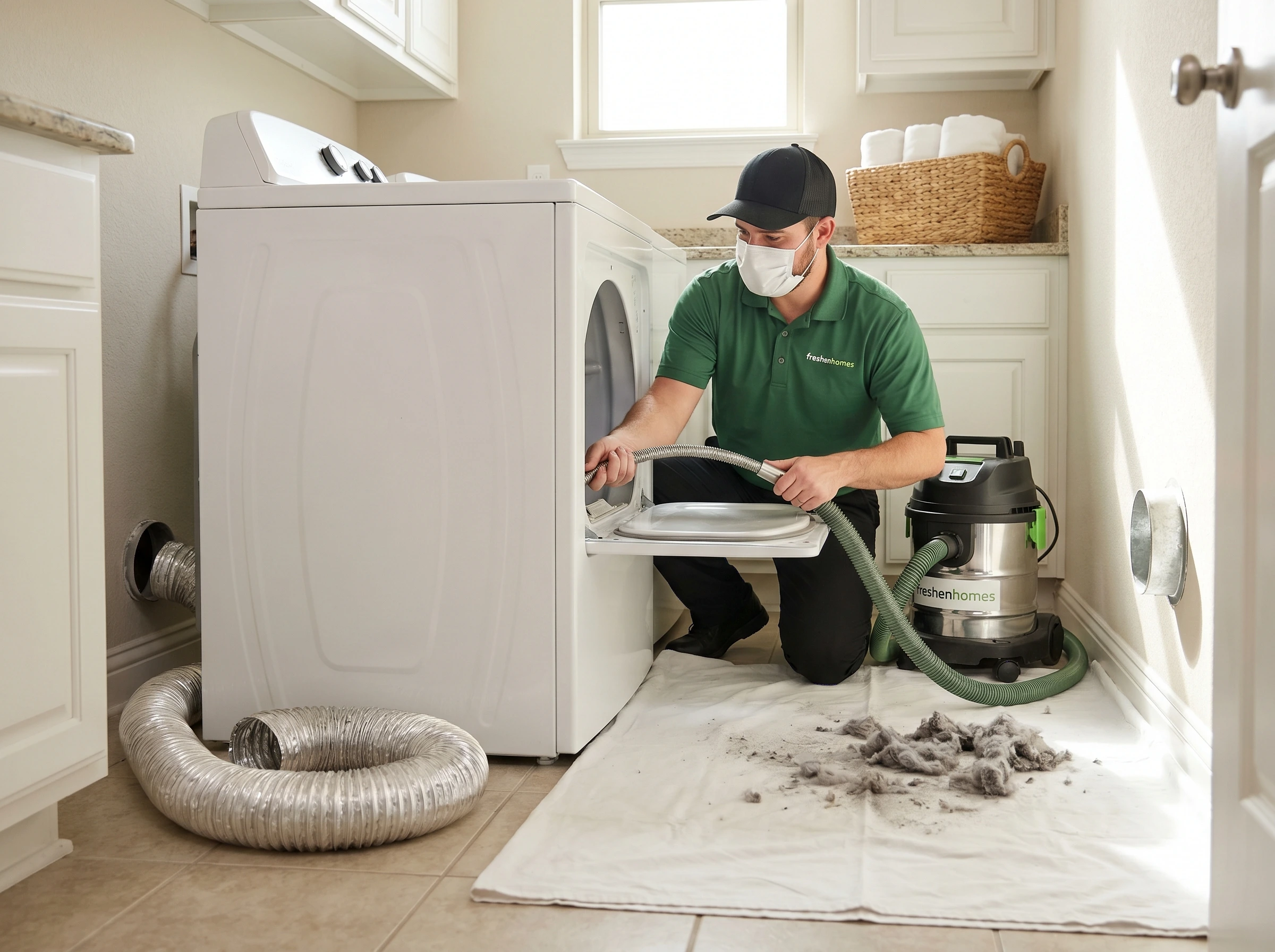 Dryer vent cleaning