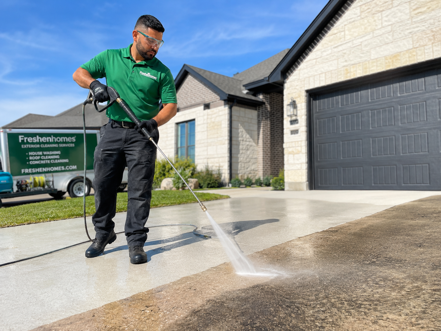 Pressure washing