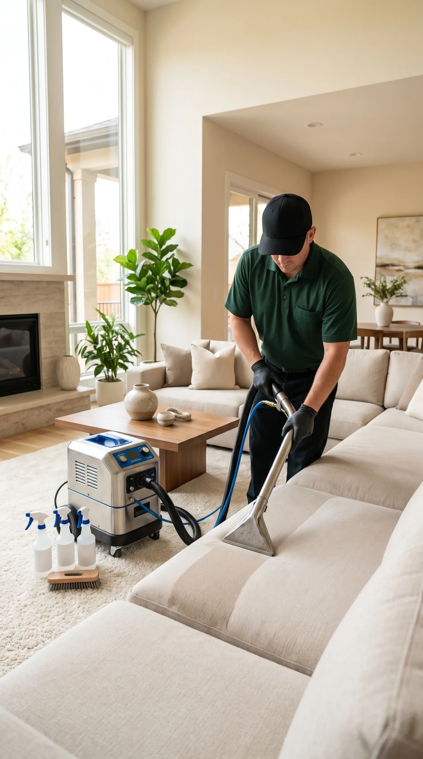 Professional sofa cleaning and upholstery cleaning services in Dallas Fort Worth by Freshen Homes
